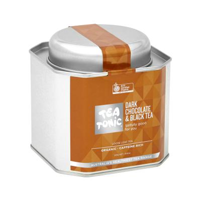 Tea Tonic Organic Dark Chocolate & Black Tea Caddy Tin 250g